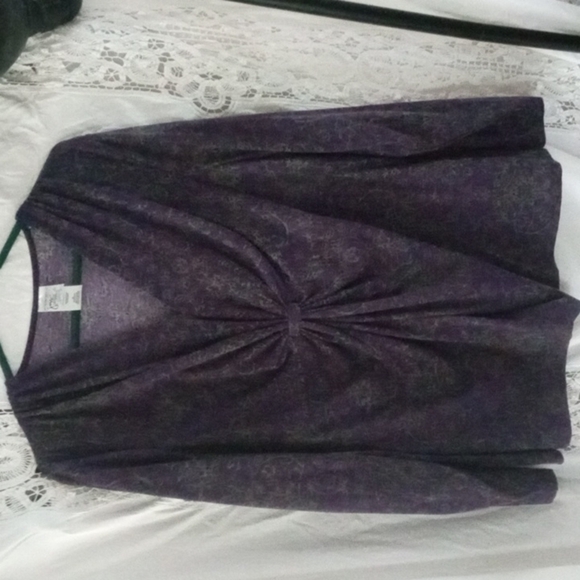 jms purple and grey plus size top 3X - Picture 1 of 6